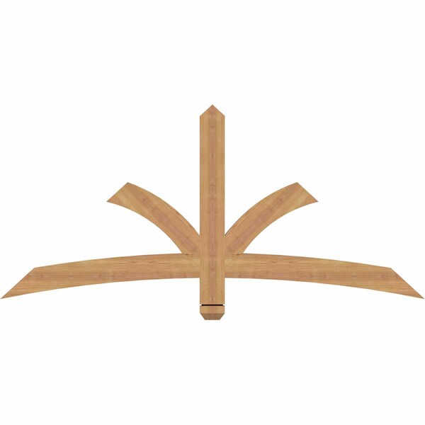 Ekena Millwork Davenport Timber Gable Bracket, Western Red Cedar, 60"W x 27"H x 1 1/2"D x 3 1/2"F, 11/12 Pitch GBW060X27X0204DAV00SWR - main